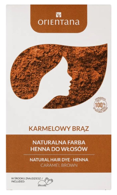 Orientana Bio Henna Caramel Brown – 100% Natural Hair Dye
