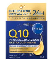 Nivea - Q10 - Anti-Wrinkle Night Face Cream - Extra Nourishment - 50 ml