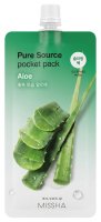 Missha - Pure Source Pocket Pack - Aloe Sleeping Mask - Nawilżająca maska do twarzy na noc - 10 ml