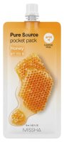 Missha - Pure Source Pocket Pack - Honey Sleeping Mask - Regenerująca maska do twarzy na noc - 10 ml