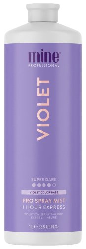 MineTan - VIOLET - 1H Express Pro Spray Mist - Spray tanning liquid - 1L