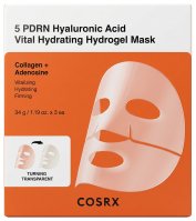 COSRX - 5 PDRN Hyaluronic Acid Vital Hydrating Hydrogel Mask - Set of 3 Hydrating Hydrogel Face Masks with Collagen, PDRN and Hyaluronic Acid - 3 x 34 g