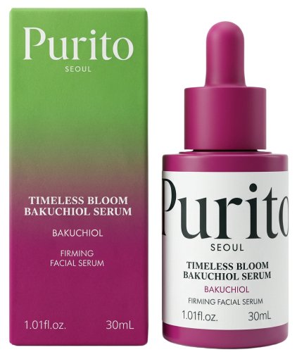 PURITO - Timeless Bloom Bakuchiol Serum - Firming Facial Serum - סרום אנטי-קמטים לפנים עם בקוצ'יול - 30 מ"ל