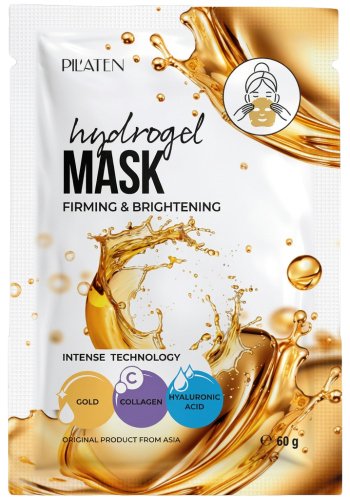 PIL'ATEN - Firming & Brightening Hydrogel Mask - Ujędrniająco-nawilżająca maska z kolagenem i złotem - 60 g