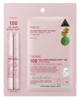 VT Cosmetics - Cica x Hyalon - 100 Collagen Reedle Shot 100 - 2Step Mask - Face mask 25 g + booster 1.5 g