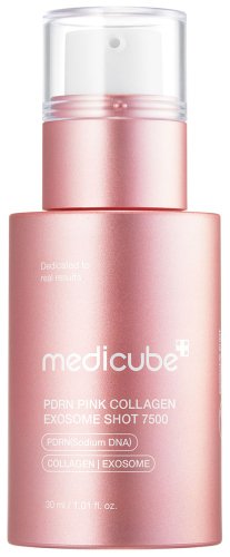 Medicube - PDRN Pink Collagen Exosome Shot 7500 - Ujędrniające serum do twarzy z mikroigłami - 30 ml