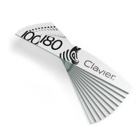 Clavier - Zestaw pilników do paznokci - Łódka Zeberka 100/180 - 10 szt