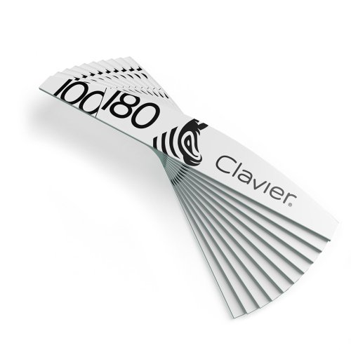 Clavier - Zestaw pilników do paznokci - Łódka Zeberka 100/180 - 10 szt