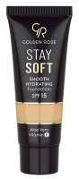 Golden Rose - Stay Soft - Smooth Hydrating Foundation SPF15 - Moisturizing face foundation - 35 ml  - 208 - 208