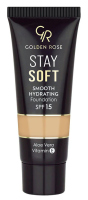 Golden Rose - Stay Soft - Smooth Hydrating Foundation SPF15 - Moisturizing face foundation - 35 ml  - 206 - 206