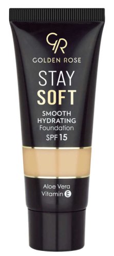 Golden Rose - Stay Soft - Smooth Hydrating Foundation SPF15 - Moisturizing face foundation - 35 ml 