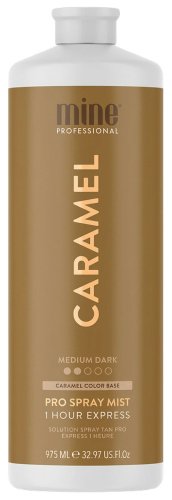 MineTan - CARAMEL - 1H Express Pro Spray Mist - Roztok pro nástřikové opalování - 975 ml