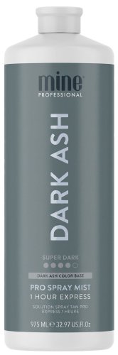 MineTan - DARK ASH - 1H Express Pro Spray Mist - Spray Tanning Fluid - 975 ml