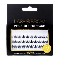 Lash Brow - Pre-Glued Press&Go - Self-Adhesive Cluster Lashes - Classy Night - 0.07 - C - MIX