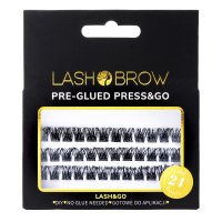 Lash Brow - Pre-Glued Press&Go - Self-Adhesive Cluster Lashes - Party Fever - 0.07 - C - MIX