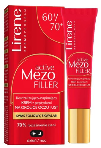 Lirene - Active Mezo Filler Revitalising and Firming Eye and Lip Cream 60+/70+ - 15 ml