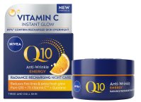 Nivea - Q10 Energy - Regerująco-przeciwzmarszczkowy krem do twarzy na noc z wit. C i E - 50 ml