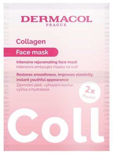 Dermacol - Collagen+ Intensive Rejuvenating Mask - Intensywnie odmładzająca maseczka do twarzy - 2 x 8 ml
