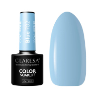CLARESA - SOAK OFF UV/LED - SUNNY GARDEN - Lakier hybrydowy do paznokci - 5 g - BLUE 702 - BLUE 702