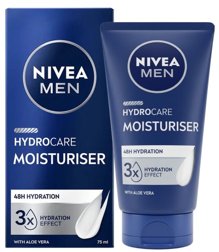 Nivea - Men - Hydrocare - 48H Moisture Face Cream - Moisturizing Face Cream for Men - 75 ml