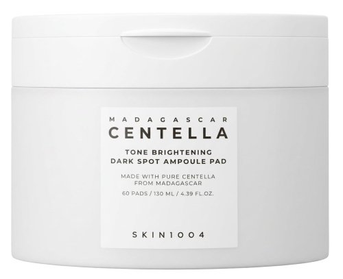 SKIN1004 - Madagascar Centella - Tone Brightening - Dark Spot Ampoule Pad - Tonujące płatki do twarzy przeciw przebarwieniom - 130 ml /  60 szt