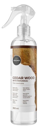 AROMA HOME - Air Freshener Spray - Cedar Wood and Patchouli - 300 ml