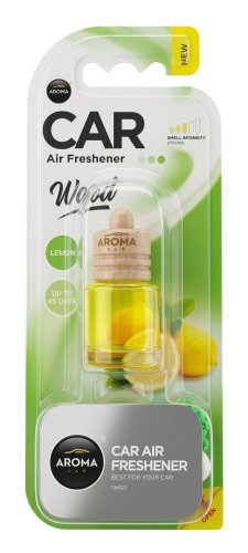 AROMA CAR - WOOD - Odświeżacz powietrza do samochodu - LEMON - 6 ml 