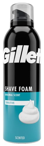 Gillette - Shave Foam - Sensitive - Pianka do golenia dla mężczyzn - 200 ml