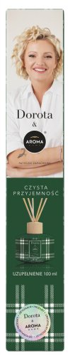 AROMA HOME & Dorota - Patyczki zapachowe - Czysta przyjemność - Uzupełnienie - 100 ml