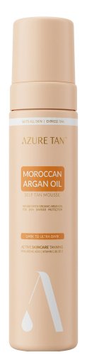 AZURE TAN - Moroccan Argan Oil Self Tan Mousse - Pianka samoopalająca do ciała - Dark to Ultra Dark - 200 ml