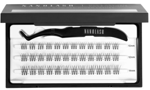 NANOLASH - DIY Eyelash Extensions Stick & Go Pre-Glued Lashes - Ciglia a ciuffetti autoadesive - Innocent - 36 pezzi