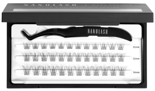 NANOLASH - DIY Eyelash Extensions Stick & Go Pre-Glued Lashes - Samoprzylepne kępki rzęs - Classy - 36 szt