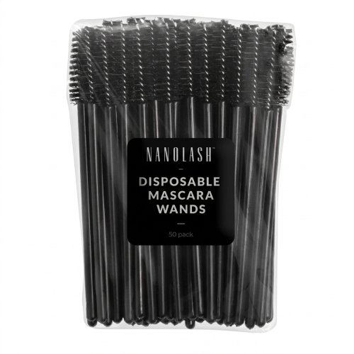 NANOLASH - Disposable Mascara Wands - חד פעמיות למברשות ריסים וגבות - 50 יח'
