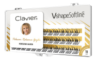 Clavier - Vshape Softline by Roksana Gajda - False Eyelash Clusters - 36 pcs - 11 mm - 11 mm