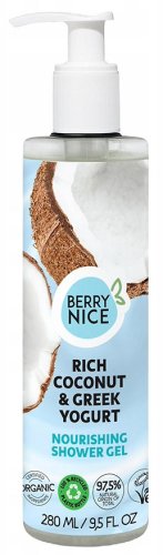 BERRY NICE - Rich Coconut & Greek Yogurt Nourishing Shower Gel - Odżywczy żel pod prysznic - Kokos i Grecki Jogurt - 280 ml