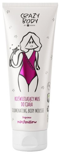 HISKIN - CRAZY BODY - Illuminating Body Mousse - Rozświetlający mus do ciała - Marshmallow - 250 ml