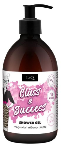 LaQ - Shower Gel - Żel pod prysznic dla kobiet - Magnolia i różowy pieprz - 500 ml 