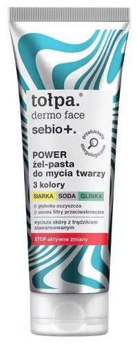 Tołpa - DERMO FACE SEBIO+ - Power Żel-pasta do mycia twarzy 3 kolory - 100 ml