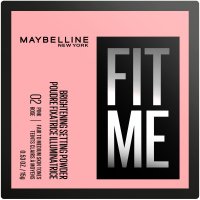 MAYBELLINE - FIT ME Brightening Setting Powder - Cipria fissativa illuminante - 02 Pink Rose - 15 g