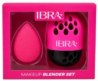 Ibra - Makeup Blender Set Pink - Pink Makeup Sponge with Silicone Case