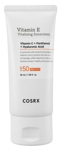 COSRX - Vitamin E Vitalizing Sunscreen SPF50 PA++++ - Krem przeciwsłoneczny z witaminą E - 50 ml