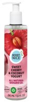 BERRY NICE - Sweet Cherry & Coconut Yogurt All Natural Shower Gel - ג'ל רחצה - דובדבן מתוק ויוגורט קוקוס - 280 מ