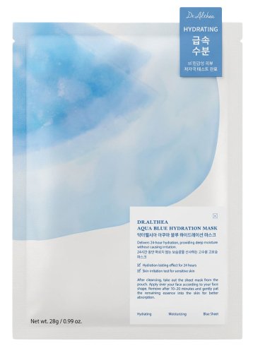 Dr. Althea - Aqua Blue Hydration Mask - Moisturizing Face Mask - 28 g