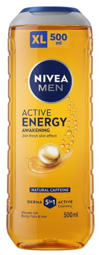 Nivea - Men - Active Energy - 5in1 Shower Gel - Energetyzujący żel pod prysznic dla mężczyzn - 500 ml