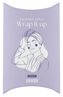 ANWEN - Wrap It Up - Turbante in cotone per capelli - Nero