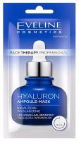 Eveline Cosmetics - Face Therapy Professional - Hyaluron Ampoule Mask - Maschera viso idratante con il 1,5% di acido ialuronico - 12 ml