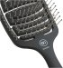 Olivia Garden - Essential - Care Flex - Spazzola districante per capelli grossi - Matt Black