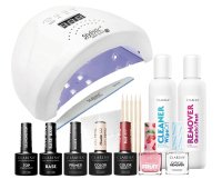 CLARESA - STARTER SET - Hybrid Manicure Starter Set with Lamp - Heart