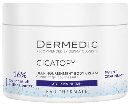Dermedic - Cicatopy Deep Nourishment Body Cream - Intensywnie natłuszczający krem do ciała - Skóra skłonna do atopii - 225 ml