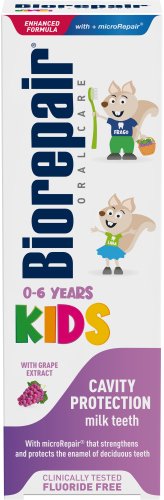 Biorepair - Kids Toothpaste 0-6 Years Grape - Dětská zubní pasta - Hroznové víno - 50 ml